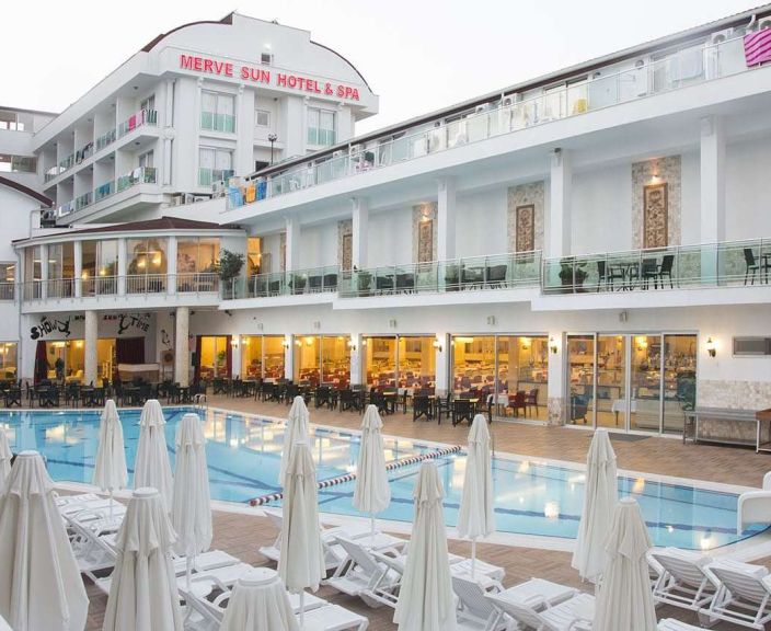 Malonus šeimos poilsis 4* Merve Sun Hotel viešbutyje Turkijoje