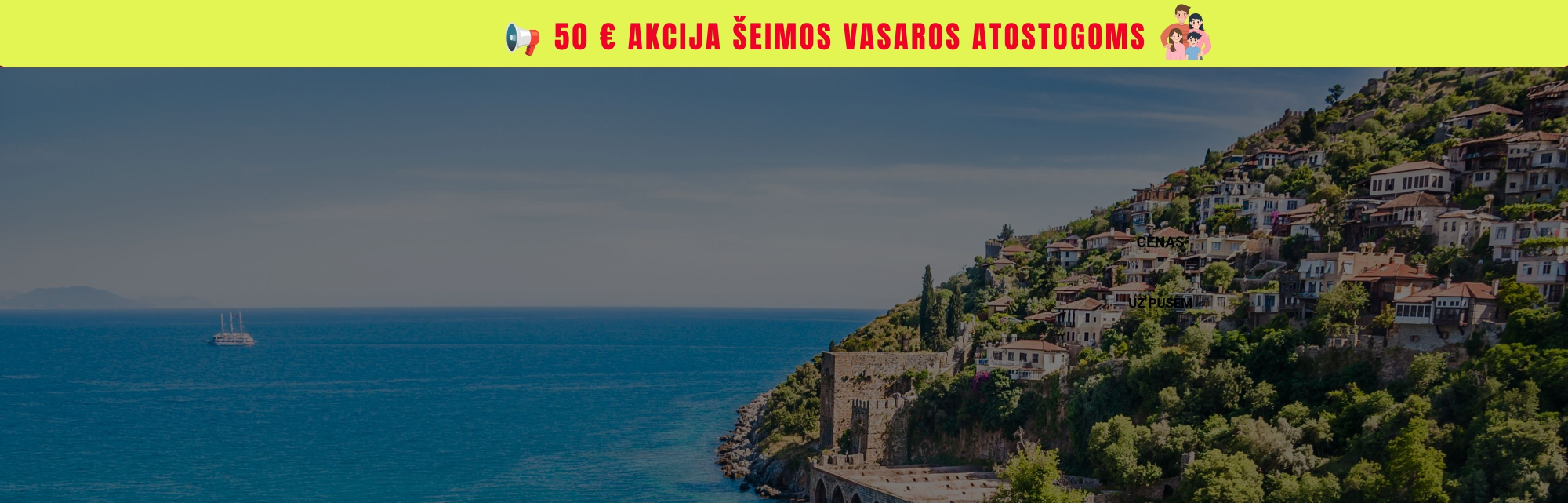 😱 Šeimos atostogoms -50 € nuolaida 🔥