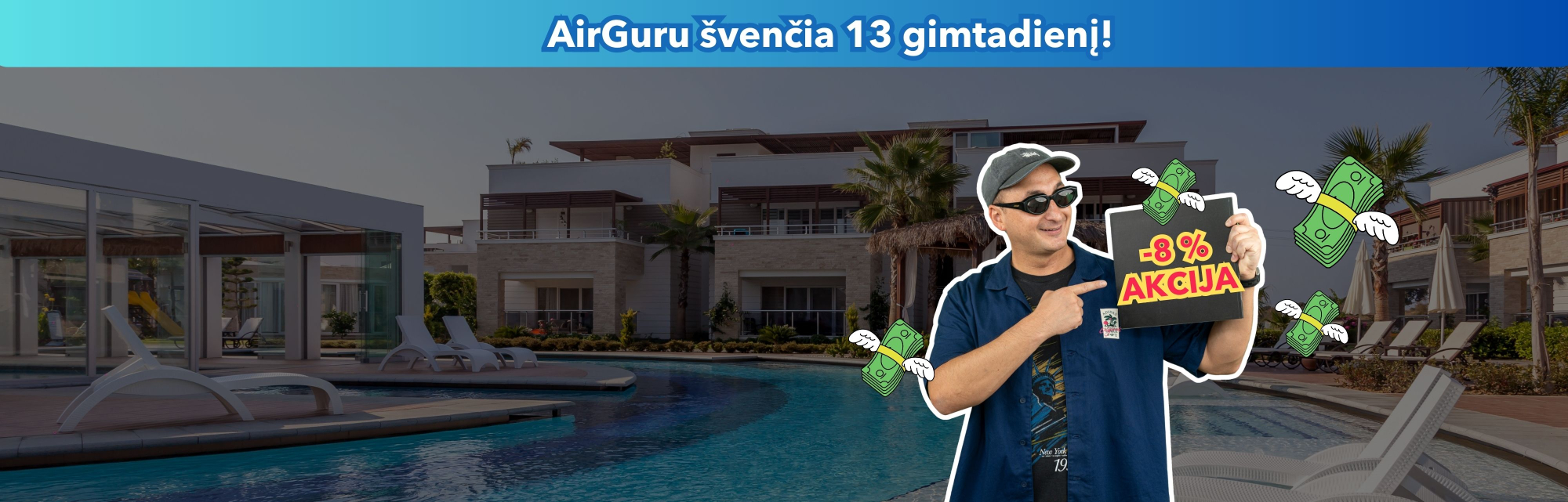 -8 % AKCIJA jūsų vasaros atostogoms💥