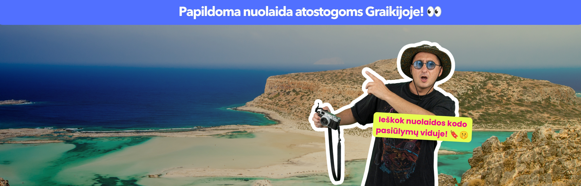 🚨😱 Slapta nuolaida Graikijai 📣