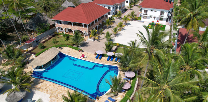 viešbutis SUNNY PALMS BEACH BUNGALOWS įsikūręs Zanzibaras.