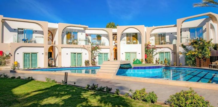 Planuoji kelionę į Egiptas? apsistokite 4 viešbutyje PANORAMA BUNGALOWS RESORT EL GOUNA.