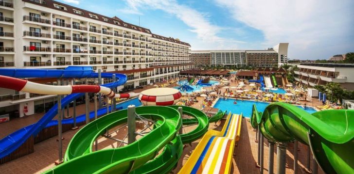 Atostogos su šeima 5* Eftalia Splash Resort Hotel viešbutyje su vandens kalneliais 13