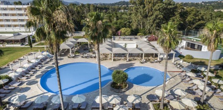 Apsistokite KERKYRA BLUE HOTEL & SPA viešbutyje už gerą kainą. 