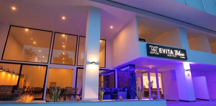 EVITA BLUE HOTEL - klientų vertinamas, kaip geras kainos ir kokybės santykis. 