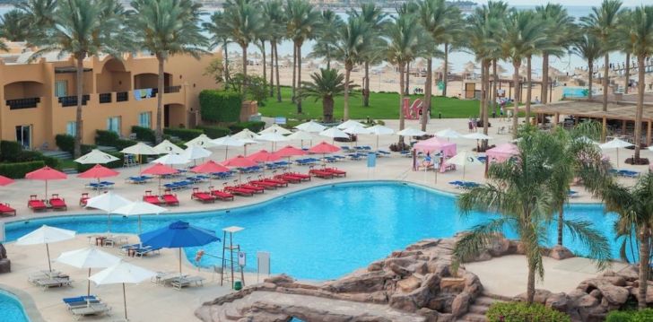 Planuoji kelionę į Egiptas? apsistokite 5 viešbutyje STELLA BEACH RESORT & SPA MAKADI BAY. 