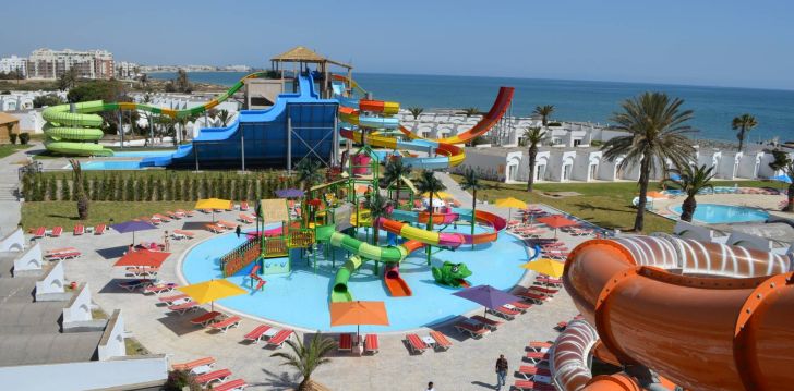 Apsistokite THALASSA SOUSSE RESORT & AQUA PARK viešbutyje už gerą kainą.