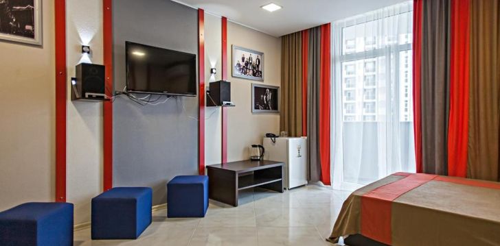 Atostogos 3* išskirtinio interjero viešbutyje ROCK HOTEL FIRST LINE viešbutyje, Sakartvele! 4