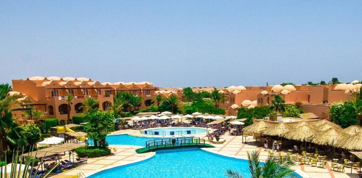planuoji kelionę į Egiptas? apsistokite 5 viešbutyje JAZ MAKADI OASIS RESORT.
