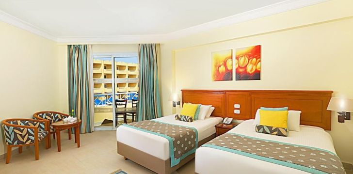 Nepraleisk progos pailsėti už gerą kainą - viešbutyje AMWAJ BEACH CLUB ABU SOMA (ex.Pickalbatros Beach Club Abu Soma)